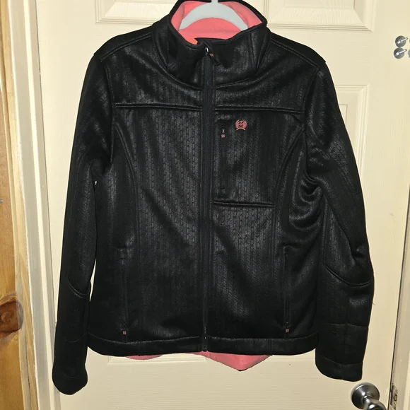 Cinch Miller Storm Defense Concealed Carry Jacket Women's Large Embossed Black - Picture 10 of 13